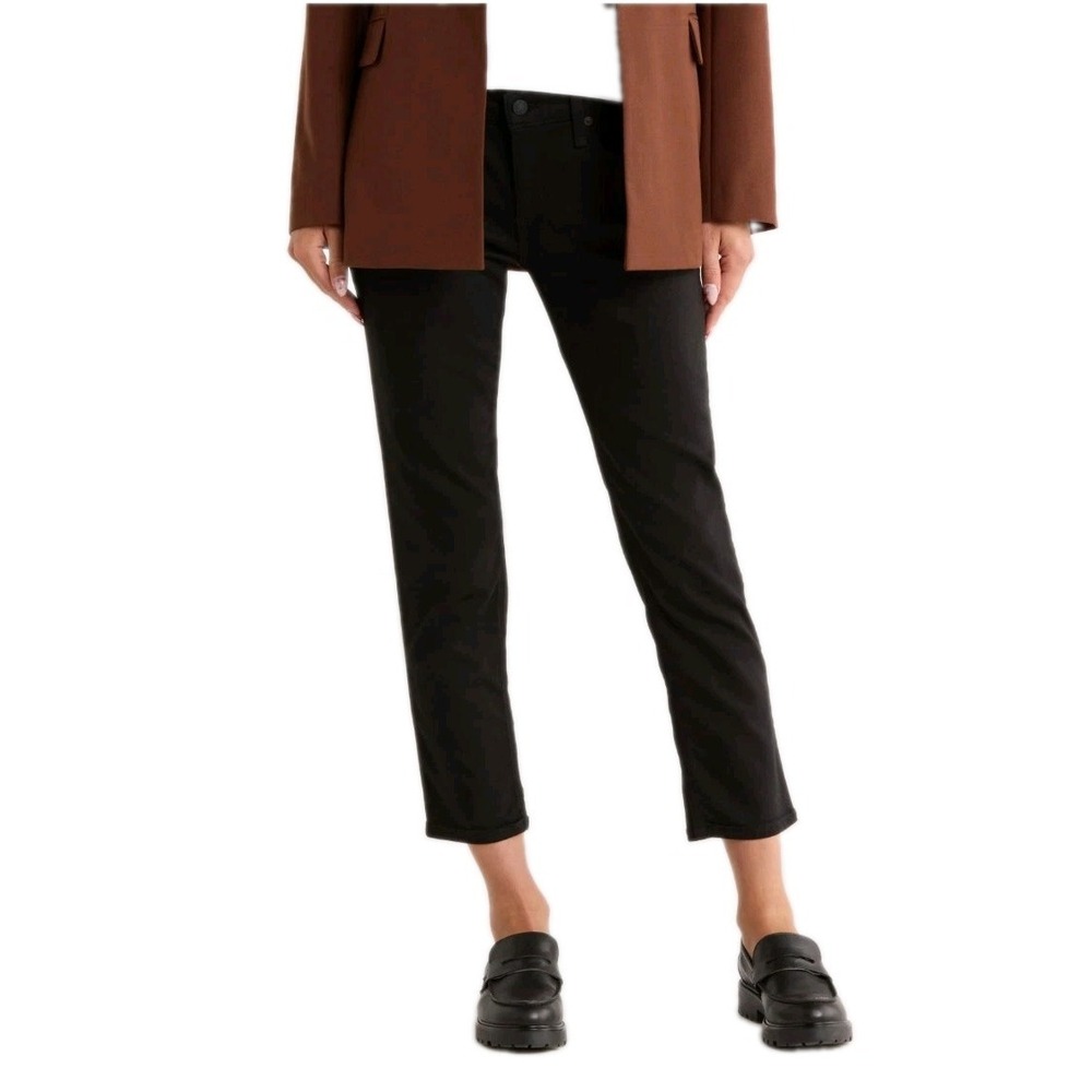 Rag & Bone Wms Dylan Low-Rise Slim Boyfriend Jeans Black No Fade Sz 31 NEW! $198